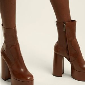 saint laurent billy kangaroo leather platform boot